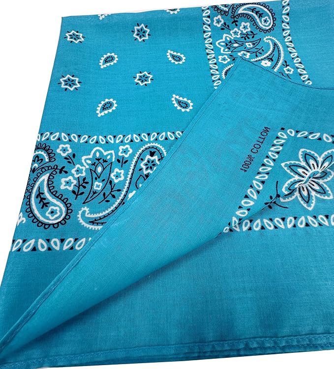 Vamqor Bandanas Gift Box 6 pack,Premium Super Soft 60s Cotton Paisley Bandannas Handkerchiefs for Men,Women and Kids