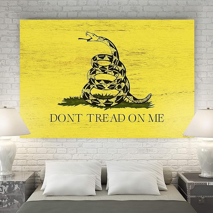 Renditions Gallery Canvas Animated Wall Art Home Paintings & Prints Deadly Marine Cobra Modern Black & White Abstract American Military Wall Hanging for Bedroom Office Kitchen - 16"x20" LT25