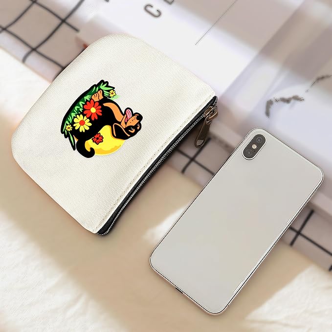Dachshund Coin Purse Pouch Bag Holder for Teens Girls Women Kids, Animal Lovers Gifts Stuff Decor, Small Mini Purse Coin Card Key Headset Lipstick!
