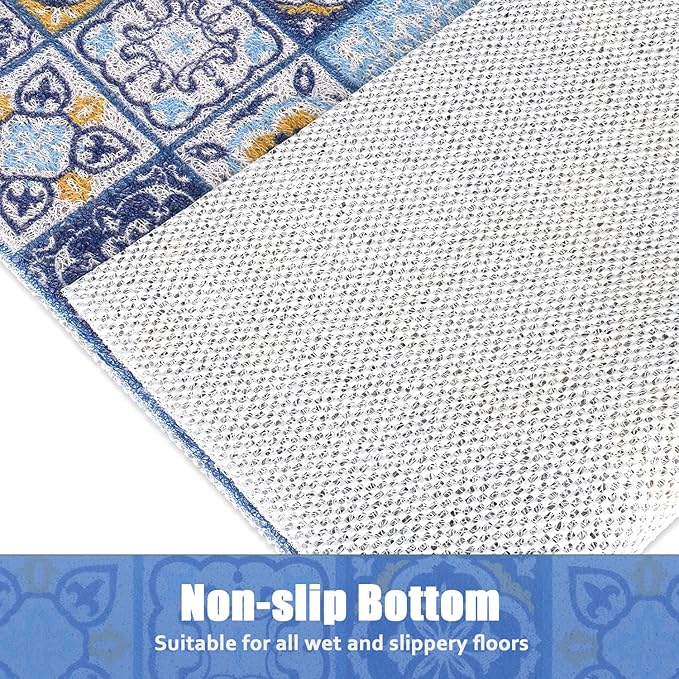 Non Slip Shower Mat, Soft Comfortable Shower Floor Mat with Drain, PVC Loofah Bath Mat for Shower, Bathroom and Wet Areas, Quick Drying Easy Cleaning