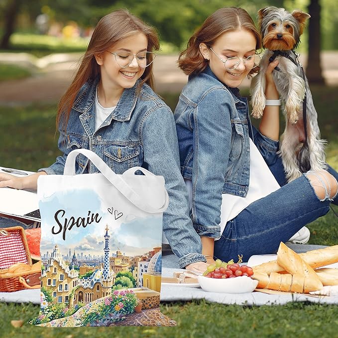 Europe Travel Souvenirs Gifts Tote Bags Reusable Grocery Bags London Paris Switzerland Gifts for Women