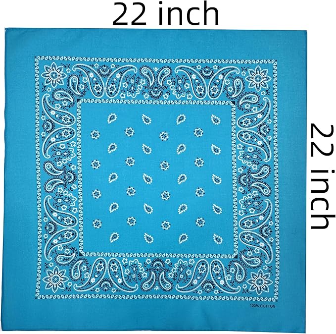 Vamqor Bandanas Gift Box 6 pack,Premium Super Soft 60s Cotton Paisley Bandannas Handkerchiefs for Men,Women and Kids