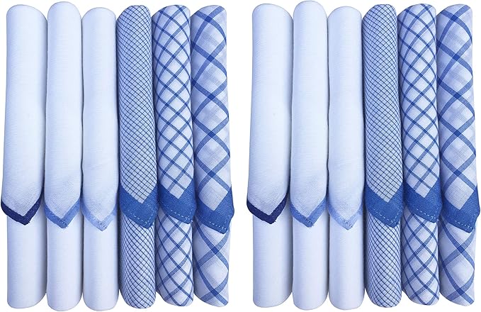 Caruso Italy 100% Cotton Men's Italia Handkerchief | Luxurious, Soft, and Ultra-Absorbent Handkerchief For Men | 50cm X 50cm