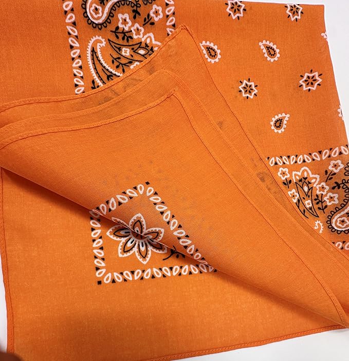 Vamqor Bandanas Gift Box 6 pack,Premium Super Soft 60s Cotton Paisley Bandannas Handkerchiefs for Men,Women and Kids