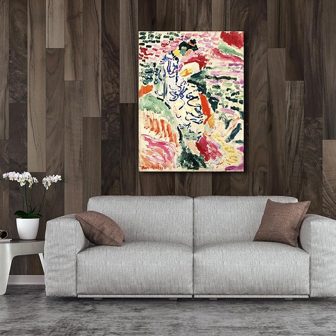 Wieco Art Canvas Prints Wall Art Woman Beside the Water 1905 by Henri Mattise Abstract Colorful Art Matisse Posters Canvas Prints for Wall and Home Office Decorations