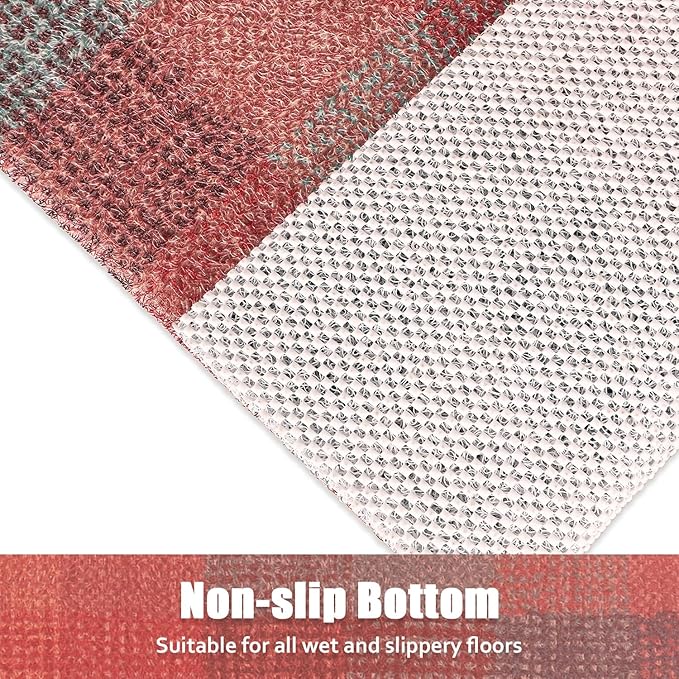 Shower Mat Bathtub Mat Non-Slip - 24x24 Inch, Soft Comfort Bath Mat with Drainage Holes, PVC Loofah Massage Bathmat for Shower, Tub, Bathroom, Wet Areas, Quick Drying