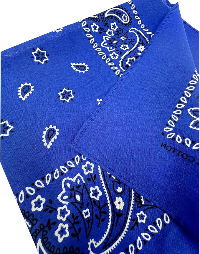 Vamqor Bandanas Gift Box 6 pack,Premium Super Soft 60s Cotton Paisley Bandannas Handkerchiefs for Men,Women and Kids