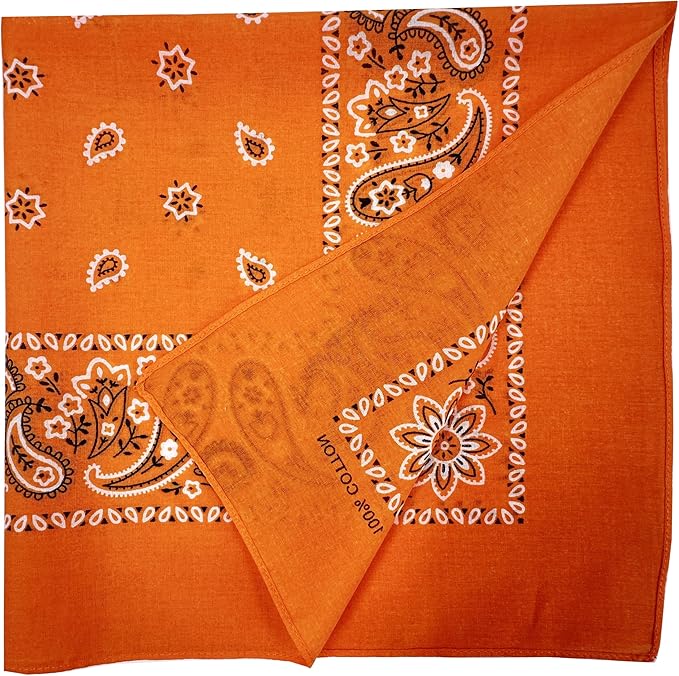 Vamqor Bandanas Gift Box 6 pack,Premium Super Soft 60s Cotton Paisley Bandannas Handkerchiefs for Men,Women and Kids