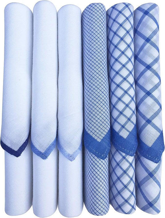 Caruso Italy 100% Cotton Men's Italia Handkerchief | Luxurious, Soft, and Ultra-Absorbent Handkerchief For Men | 50cm X 50cm