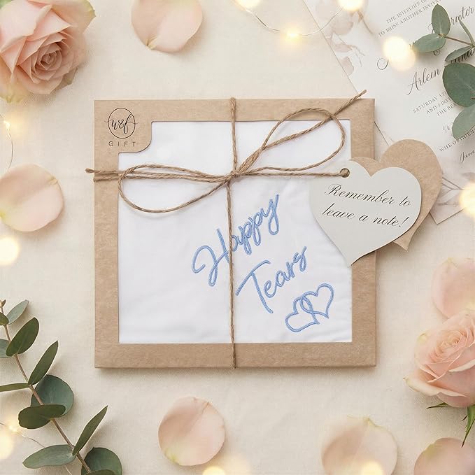 Mother Of The Bride Gifts Something Blue For Bride On Wedding Day Handkerchief