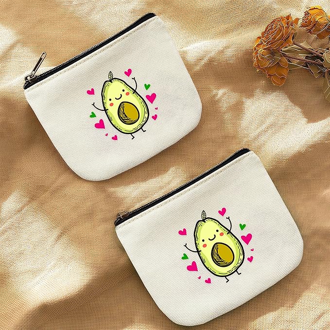 Avocado Coin Purse Pouch Bag Holder for Teens Girls Women Kids, Avocado Lovers Gifts Stuff Decor, Small Mini Purse Coin Card Key Headset Lipstick!