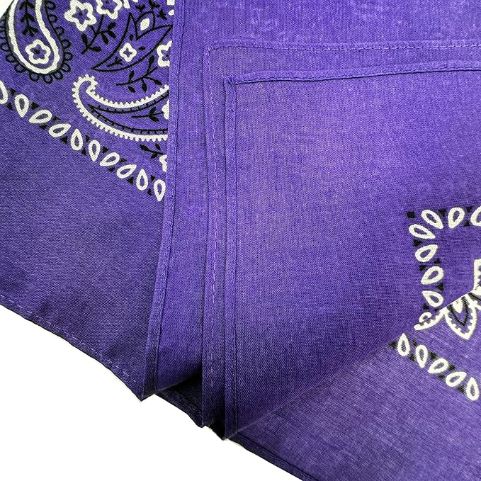 Vamqor Bandanas Gift Box 6 pack,Premium Super Soft 60s Cotton Paisley Bandannas Handkerchiefs for Men,Women and Kids