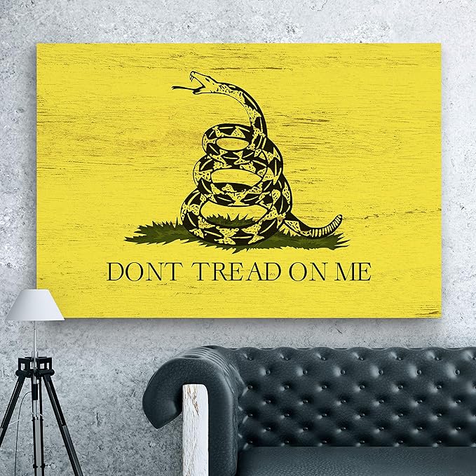 Renditions Gallery Canvas Animated Wall Art Home Paintings & Prints Deadly Marine Cobra Modern Black & White Abstract American Military Wall Hanging for Bedroom Office Kitchen - 36"x48" LT25