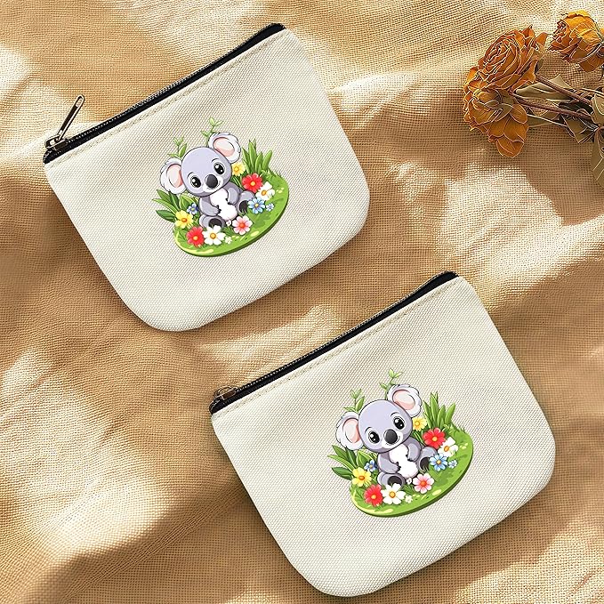 Koala Coin Purse Pouch Bag Holder for Teens Girls Women Kids, Koala Lovers Gifts Stuff Decor, Small Mini Purse Coin Card Key Headset Lipstick!